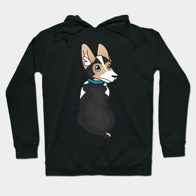 Corgi Hoodie by ceolsonart